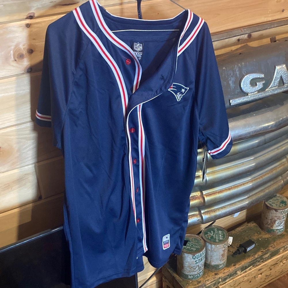 NFL Navy Blue Kids Jersey with Red and White Trim